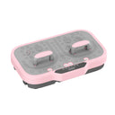 SALTUS Pink/Grey Vibration Plate with Resistance Bands and Bluetooth
