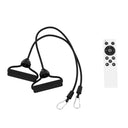 SALTUS Pink/Grey Vibration Plate with Resistance Bands and Bluetooth