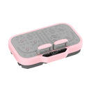 SALTUS Pink/Grey Vibration Plate with Resistance Bands and Bluetooth