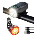 Victoper Bike Lights - 10000 Lumen Front & Back, USB Rechargeable