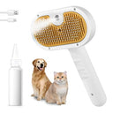 3-in-1 Pet Steam Brush for Dogs & Cats - Grooming & Shedding Tool