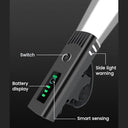 WSCXSC - Rechargeable Bike Headlight with Light Sensor, IPX5 Waterproof, Safe for Night Riding