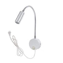 Wefoonlo 3W Gooseneck LED Wall Light for Reading and Work
