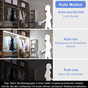 Wobane - LED Strip with Motion Sensor, Rechargeable, 2m for Wardrobe & Cabinet