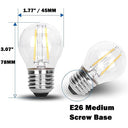 X14 - E27 LED 4W Bulbs G45, 2700K Warm White, Energy Saving, Decorative Lighting