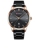 Shop the XIRUVE Waterproof Quartz Watch for Men with a stainless steel strap. Perfect for any occasion, featuring a sleek minimalist design. Keywords: waterproof watch, quartz watch, minimalist design