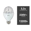 Xanlite - A60 Rotating Disco LED Bulb E27 Base, RGB Multicolor, 120° Beam Angle