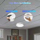Xindum - Smoke Detector with Magnetic Mount, 10-Year Battery, CE Tested, Pack of 6