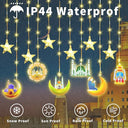 YeahBoom - 114 LED Ramadan Fairy Lights with Remote, 8 Flashing Modes, USB & Battery Powered