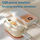 Yongyoung - Pet Spray Massage Brush with Soft Head, USB Charging, Rotating Handle
