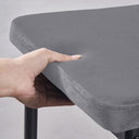 Ainpecca Velvet Armless Dining Chairs Dark Grey Set Of 6
