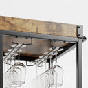 Asofer 3-Tier Bar Cart with Lockable Wheels - Retro