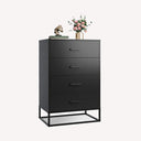 WLIVE 4-Drawer Minimalist Modern Wood Storage Chest