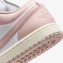 JRDN Women's Low-Top Basketball Sneaker in Pink and White