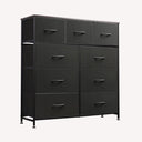 WLIVE Minimalist Tall 9-Drawer Fabric Dresser