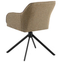 Casa Moro 360° Swivel Armchair with Backrest in Brown