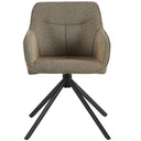 Casa Moro 360° Swivel Armchair with Backrest in Brown