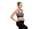 Adidas DRST Ask Bra, a padded medium-support sports bra with Adidas logo