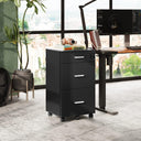 Devaise 3 Drawer Rolling Lockable File Cabinet