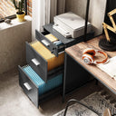 Devaise 3 Drawer Rolling File Cabinet with Lock