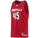 adidas Men's adidas Louisville Cardinals #45 Swingman Basketball Jerse