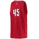 adidas Men's adidas Louisville Cardinals #45 Swingman Basketball Jerse