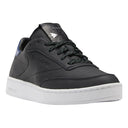 Reebok Club C Clean Trainers with black leather upper and white sole