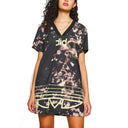 Adidas Originals AOP tee dress featuring a Trefoil logo and batik print