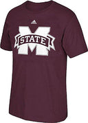 Maroon Mississippi State Bulldogs Climalite T-Shirt with huge logo by adidas