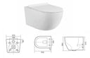 Hängewand WC Set with Softclose Toilet Seat