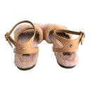 Ugg Fluff Fest Sunkissed Shearling Strap Sandals Eu 40