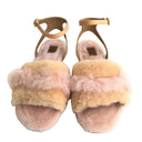 Ugg Fluff Fest Sunkissed Shearling Strap Sandals Eu 40