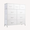 WLIVE Tall 9-Drawer Fabric Dresser with Wood Top