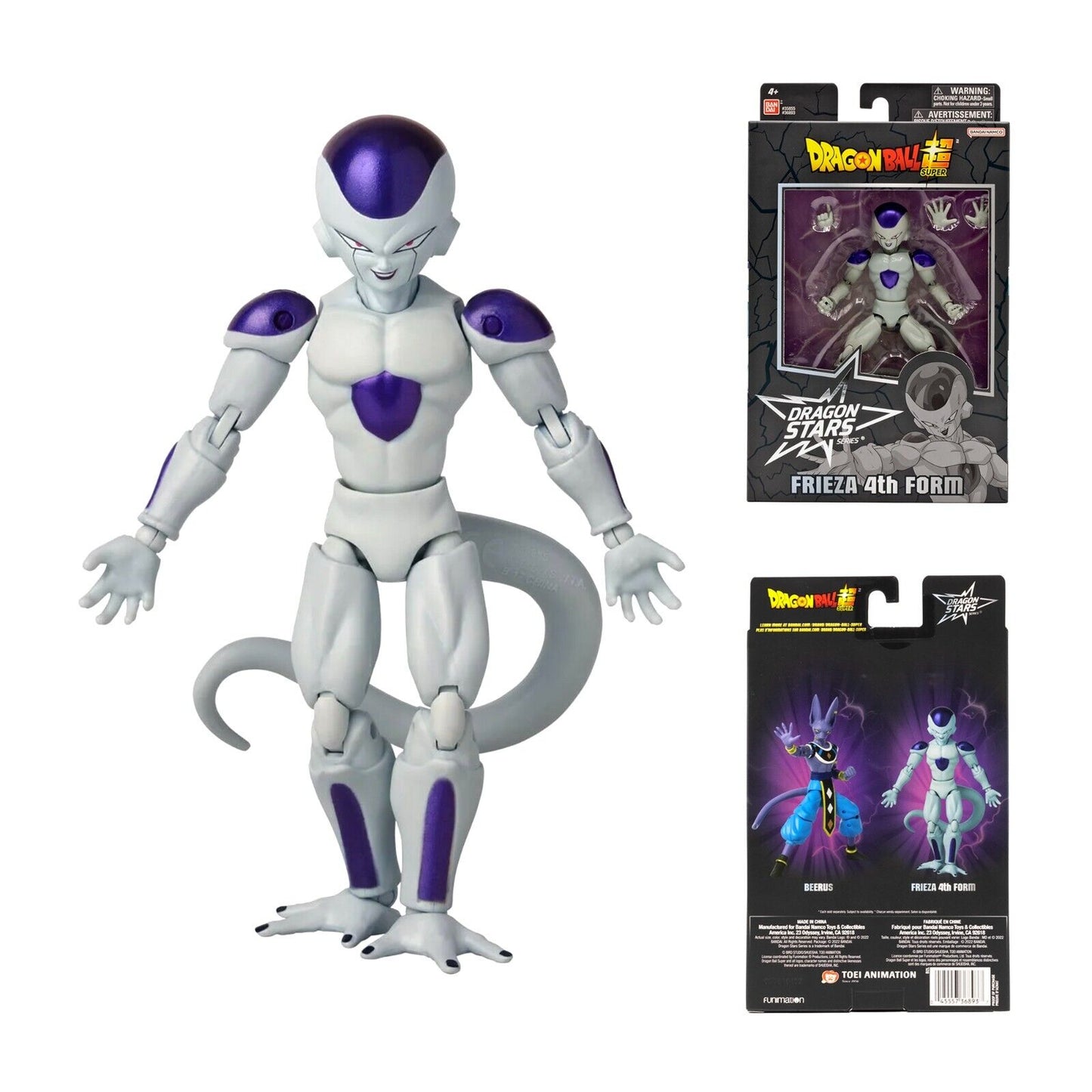 Dragonball - Super 6 Inch Action Figure Dragon Stars - Frieza 4th Form ...